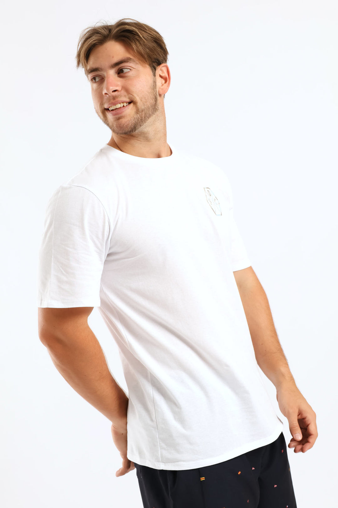 Playas De Miami Front & Back Tee - White