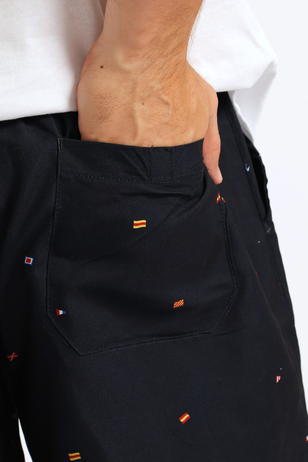 Flag Swim Short - Navy