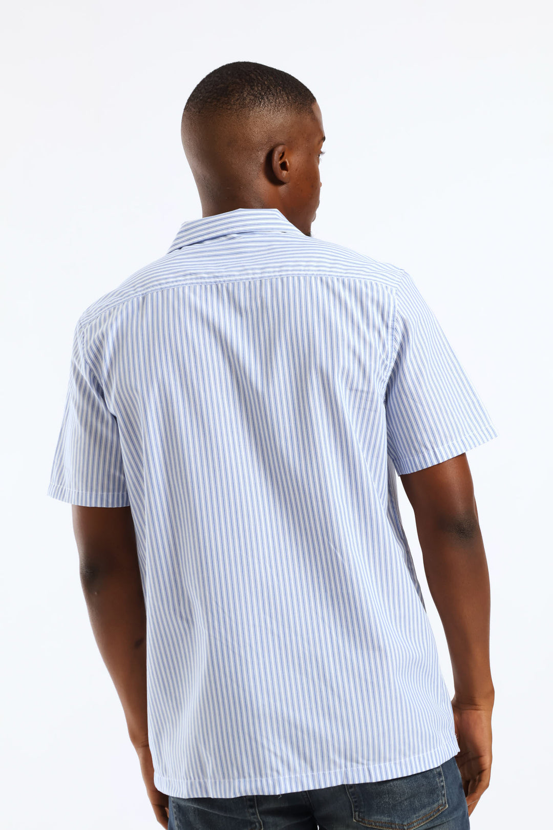 Stripe Boxy Shirt - Blue/White