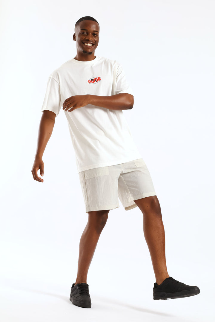 Essential Logo Lab Relaxed Execution Tee - White