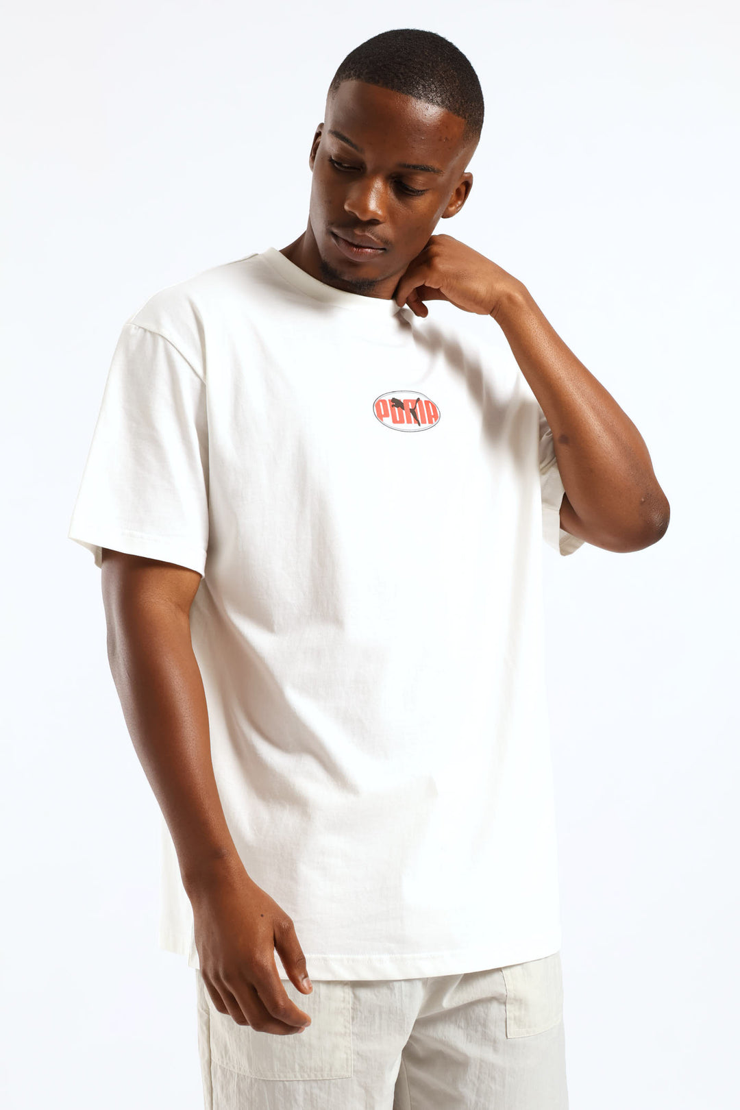 Essential Logo Lab Relaxed Execution Tee - White