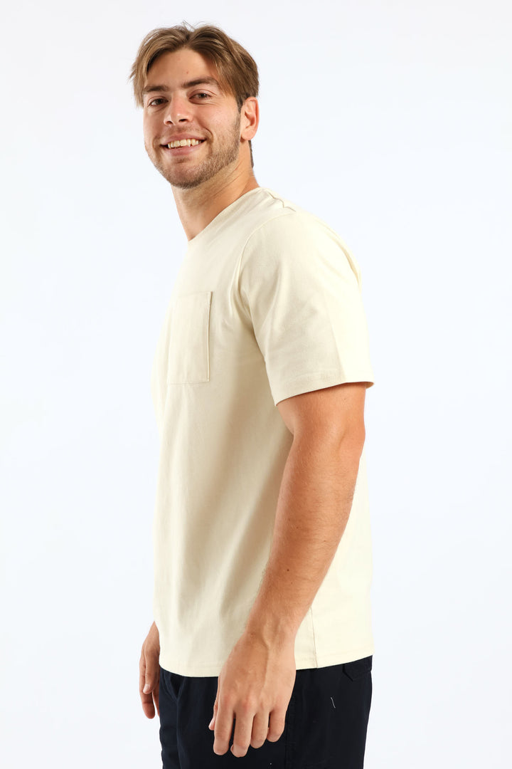 Heavy Weight Pocket Tee - Ecru