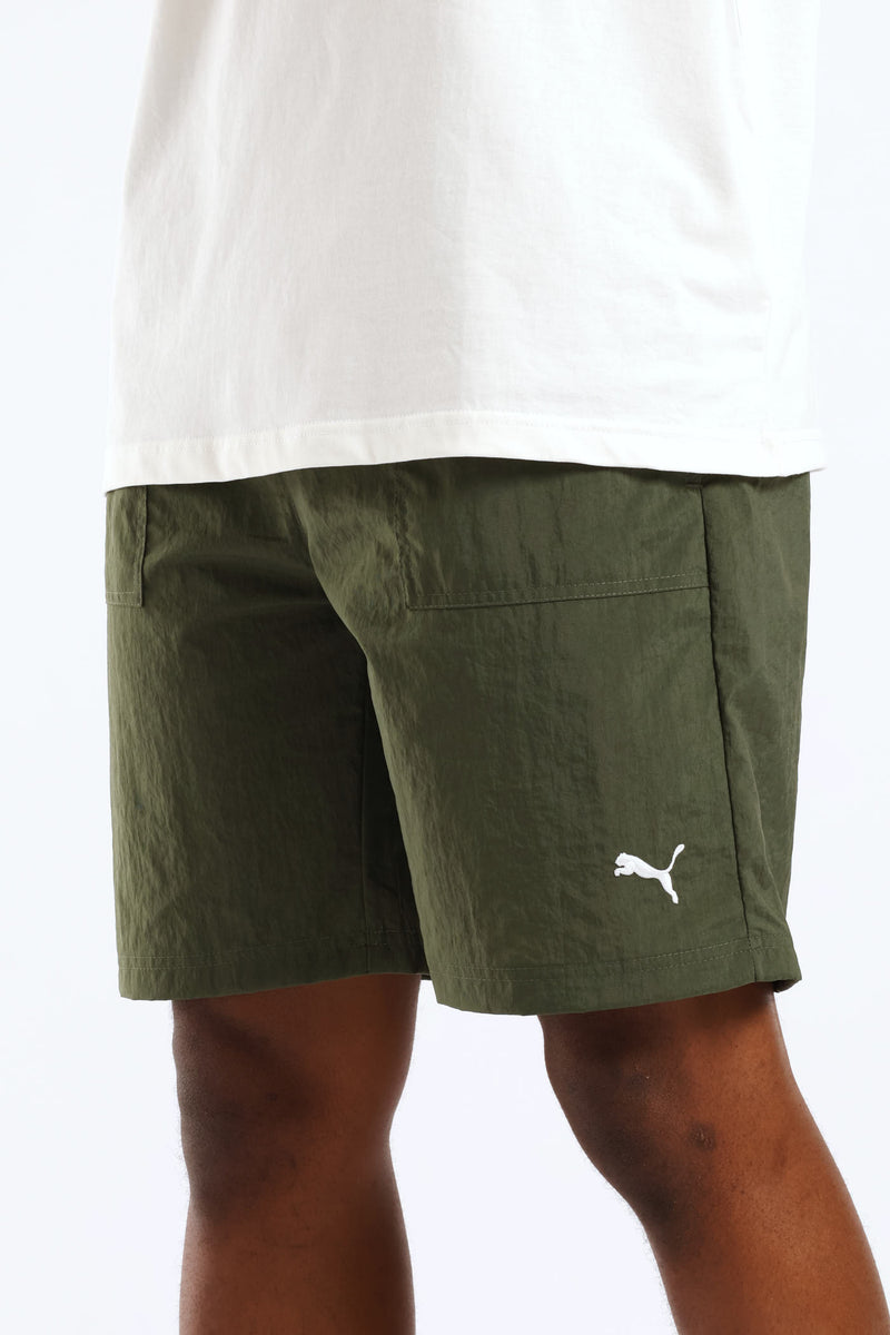 Nylon Shorts - Forest Green