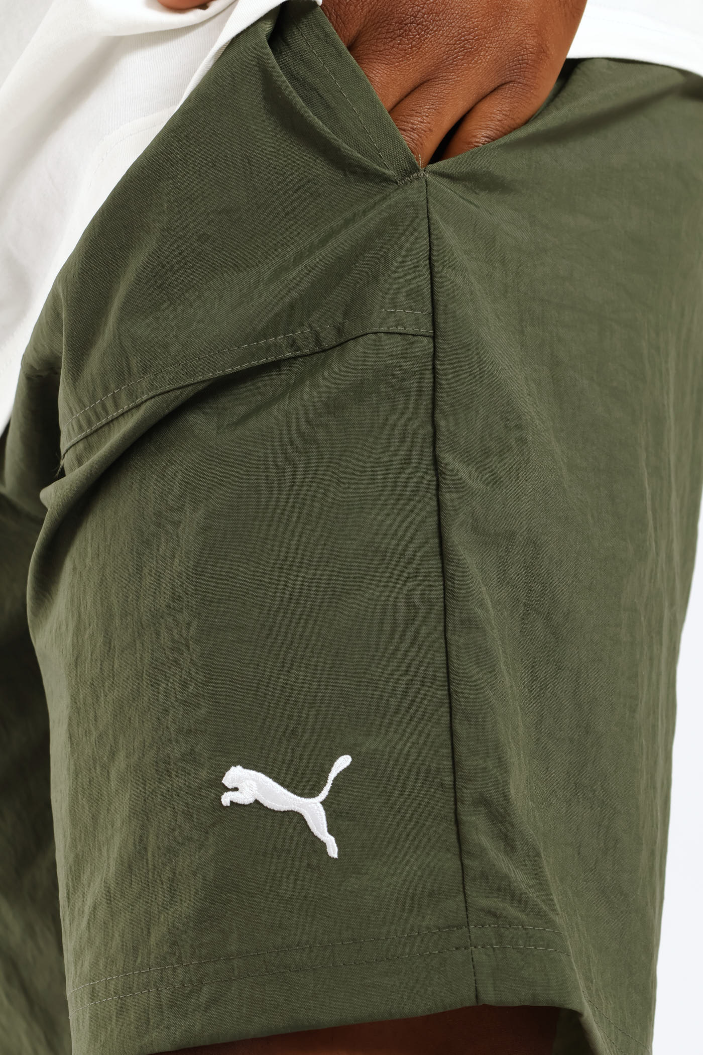 Mens Nylon Shorts - Forest Green – Edgars