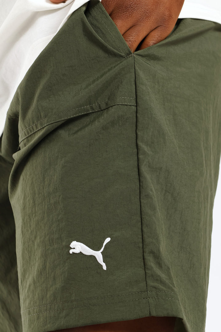 Nylon Shorts - Forest Green