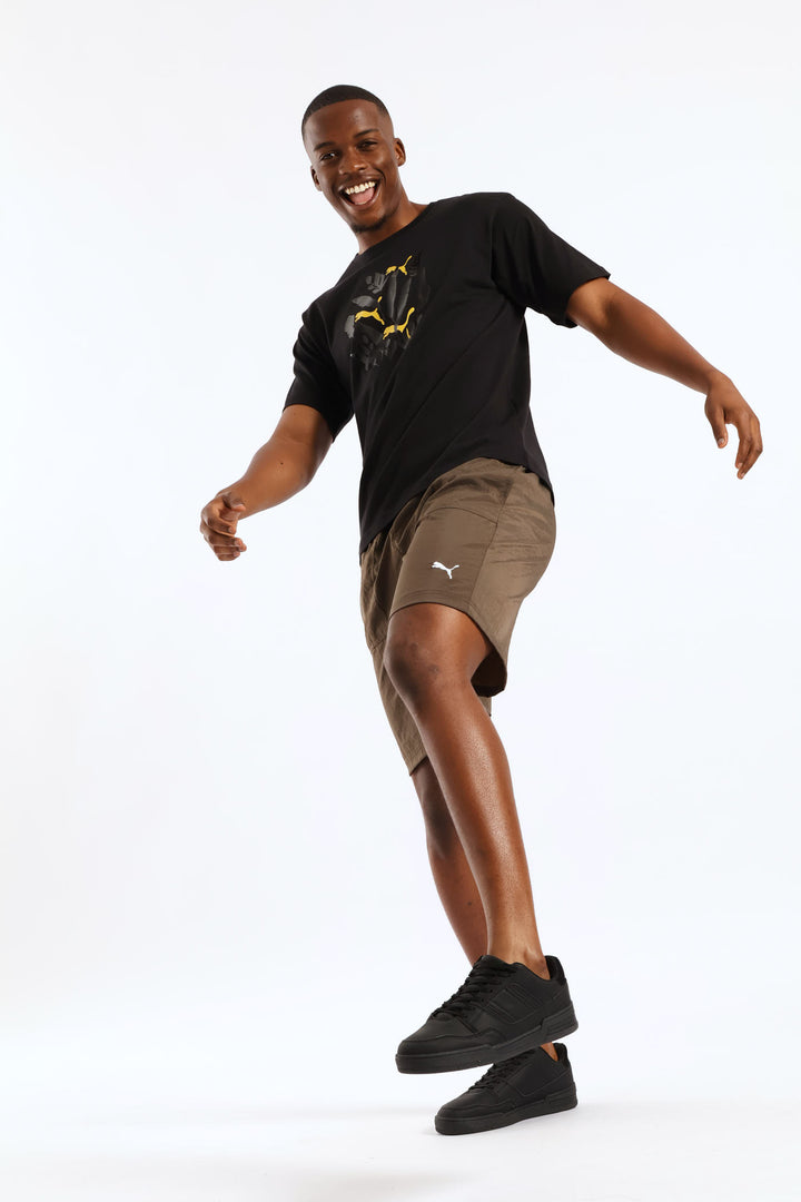 Nylon Shorts - Taupe