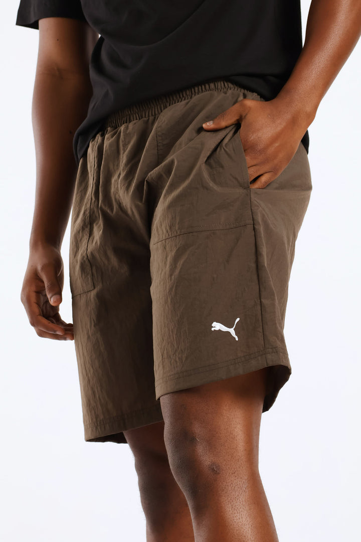 Nylon Shorts - Taupe