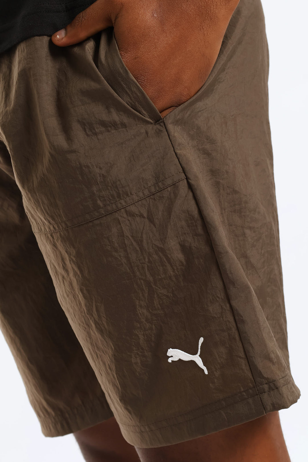 Nylon Shorts - Taupe