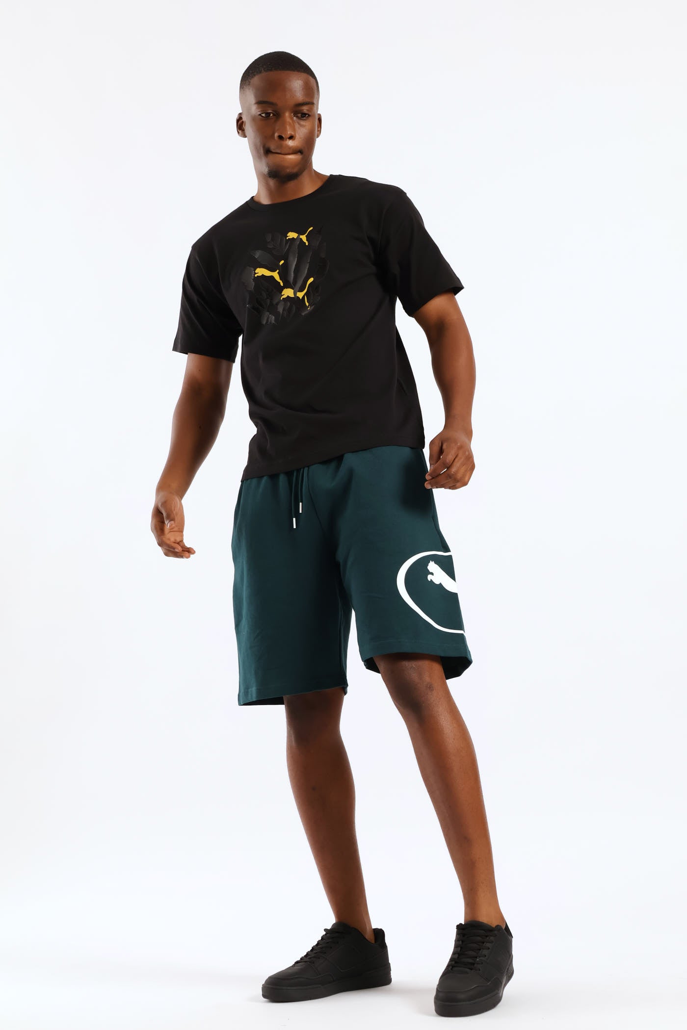 Mens Sport Graphic Short - Forest Green – Edgars