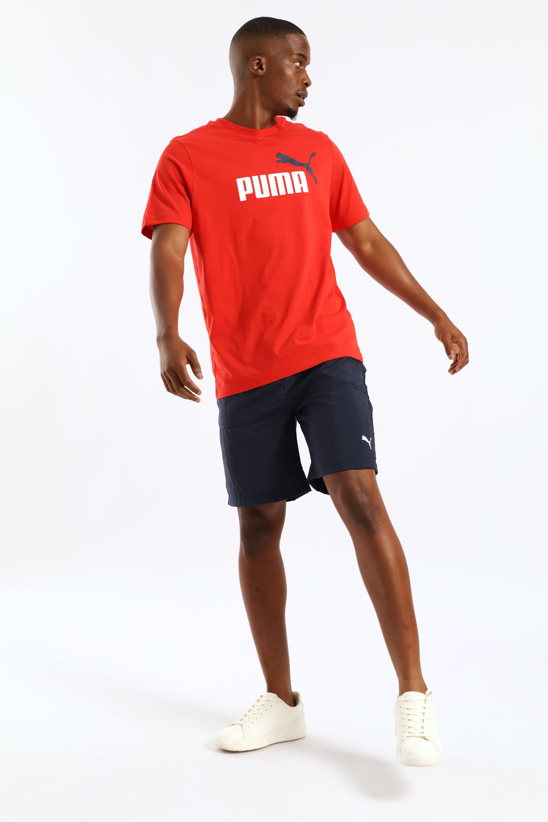 Essential Two Color No. 1 Logo Tee - Red