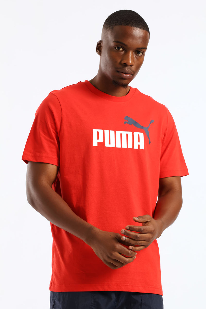 Essential Two Color No. 1 Logo Tee - Red