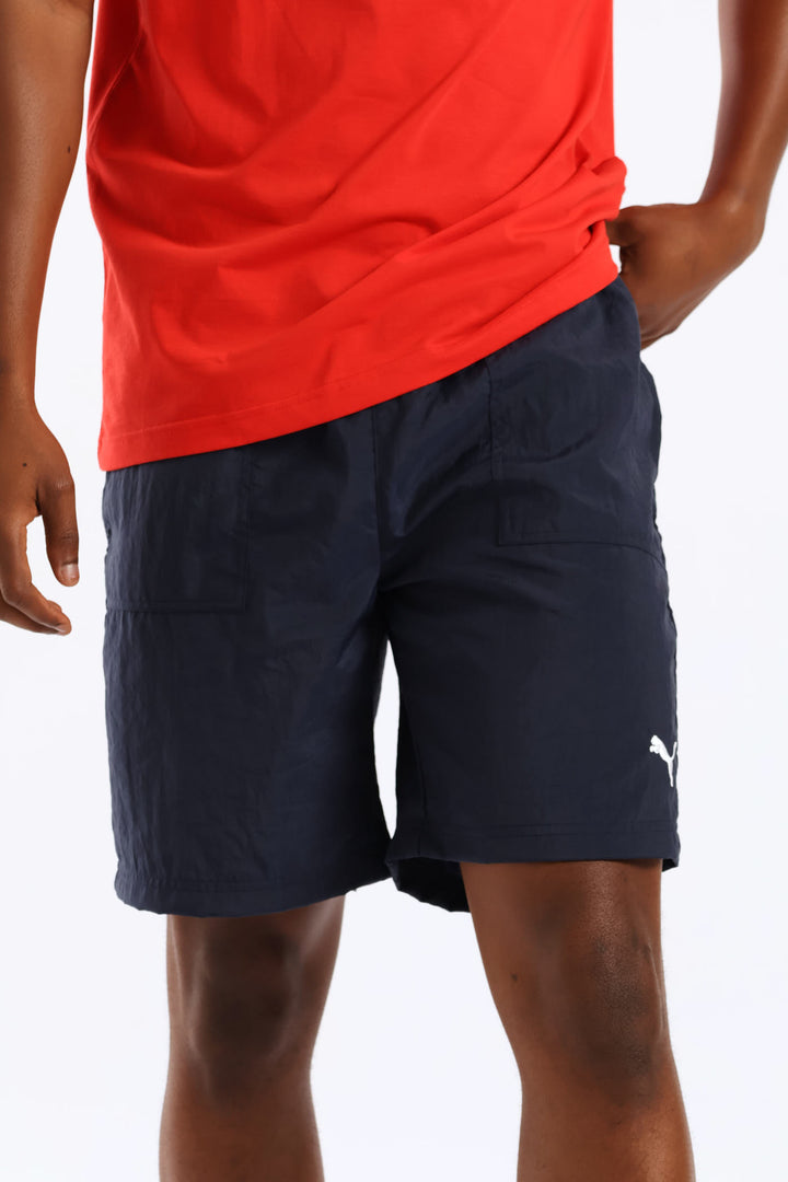 Nylon Shorts - Navy