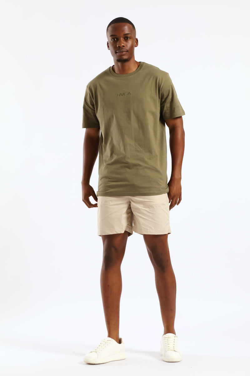 Short Sleeve Branded Tee - Olive