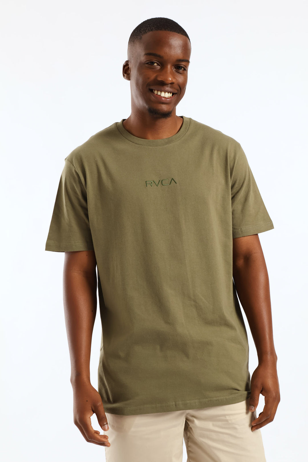 Short Sleeve Branded Tee - Olive