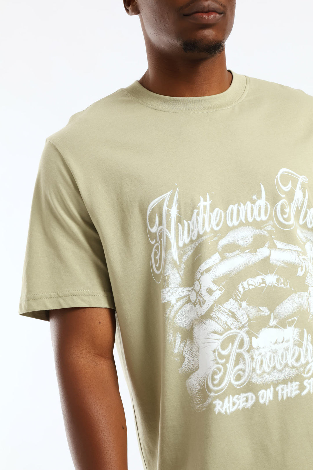 Brooklyn Print Tee - Sage