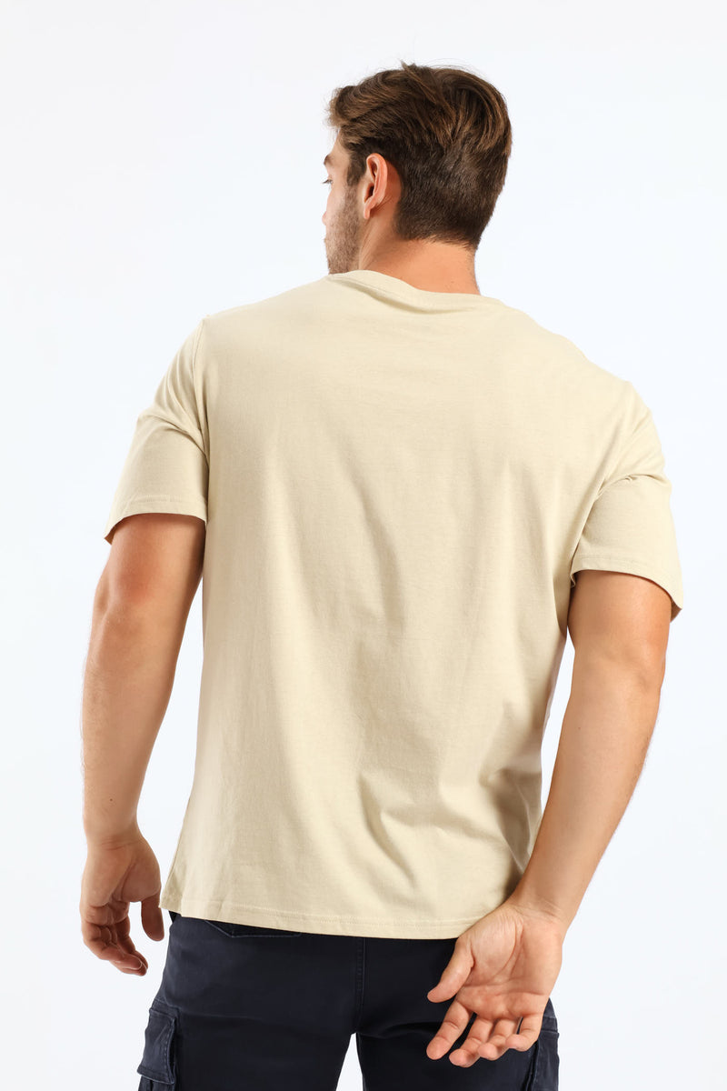 Plain Crew Tee - Stone