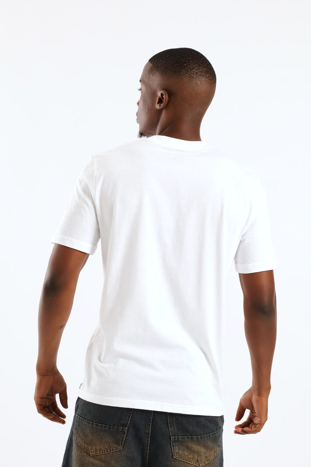 Money Teddy Front Print Tee - White