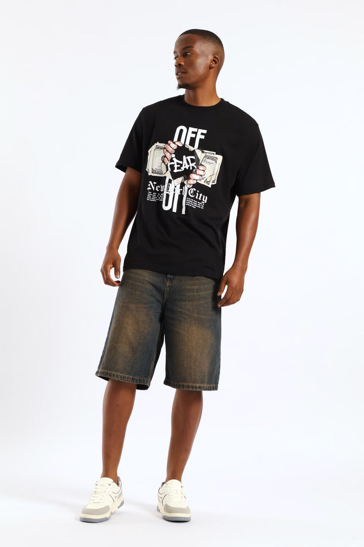 Printed Fear Tee - Black