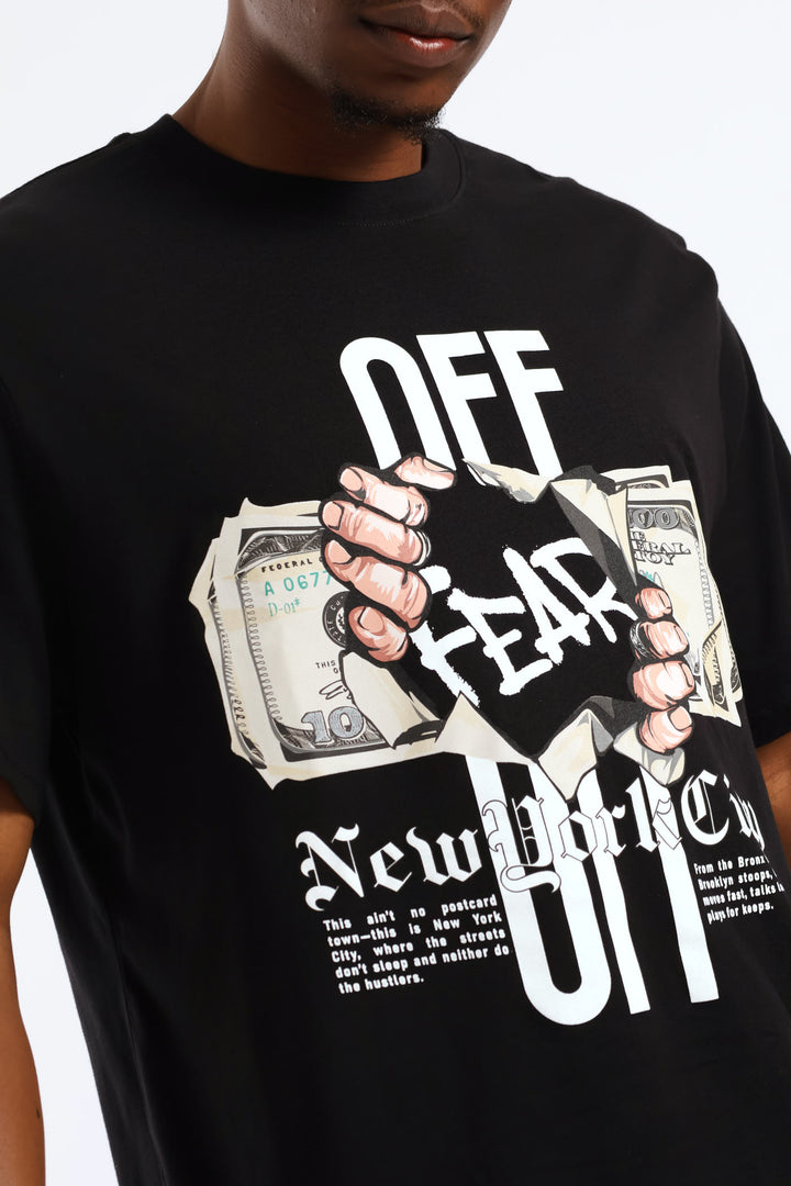 Printed Fear Tee - Black