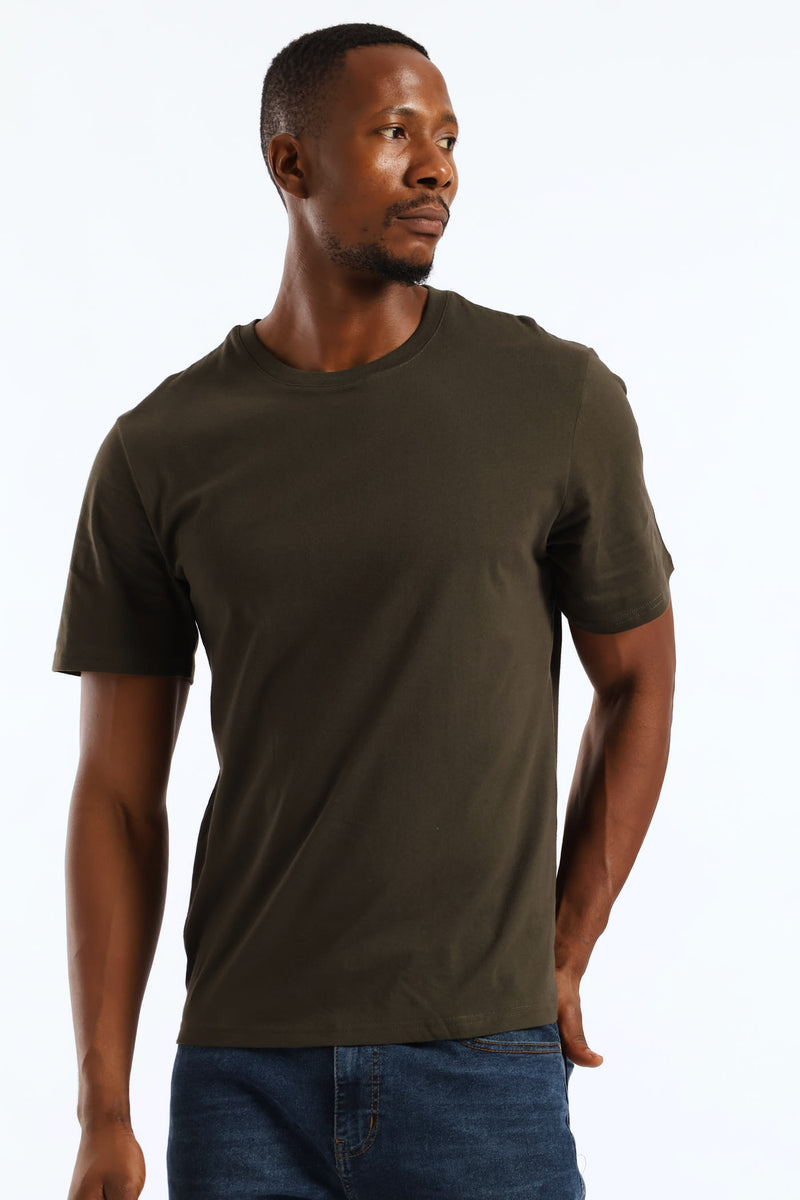 Plain Crew Tee - Fatigue