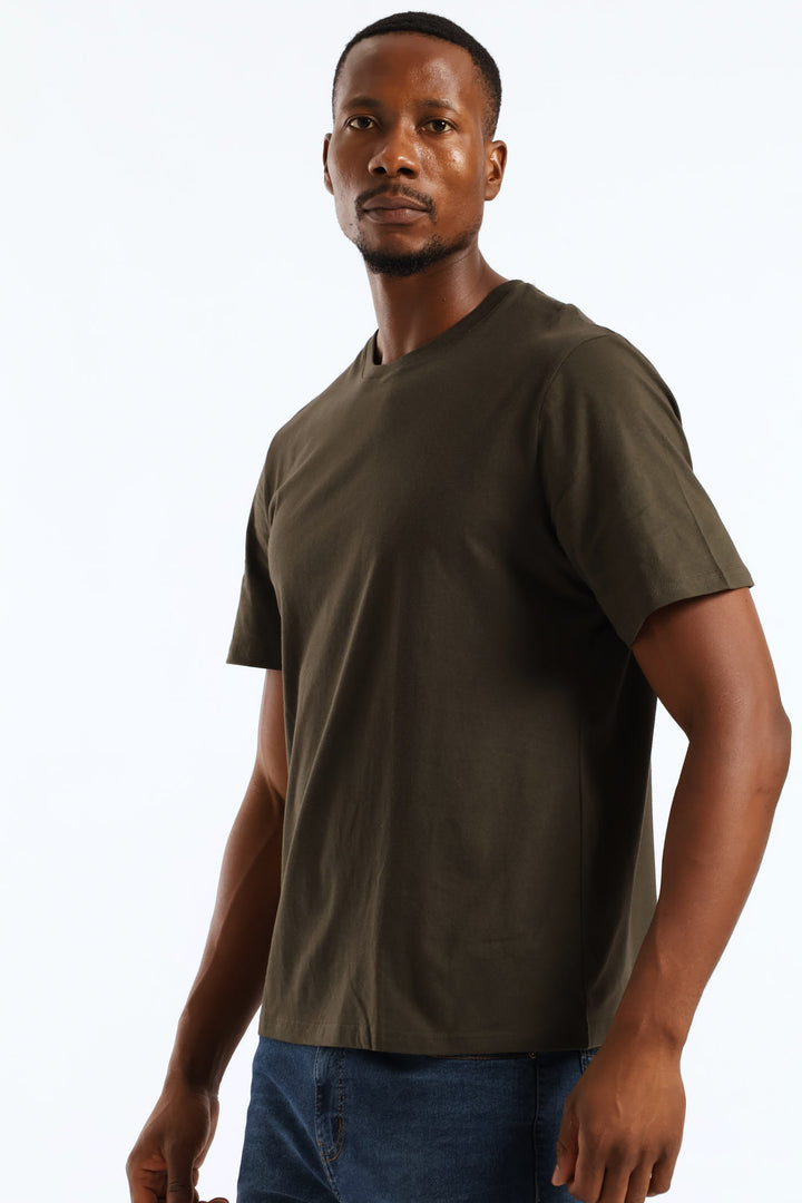 Plain Crew Tee - Fatigue