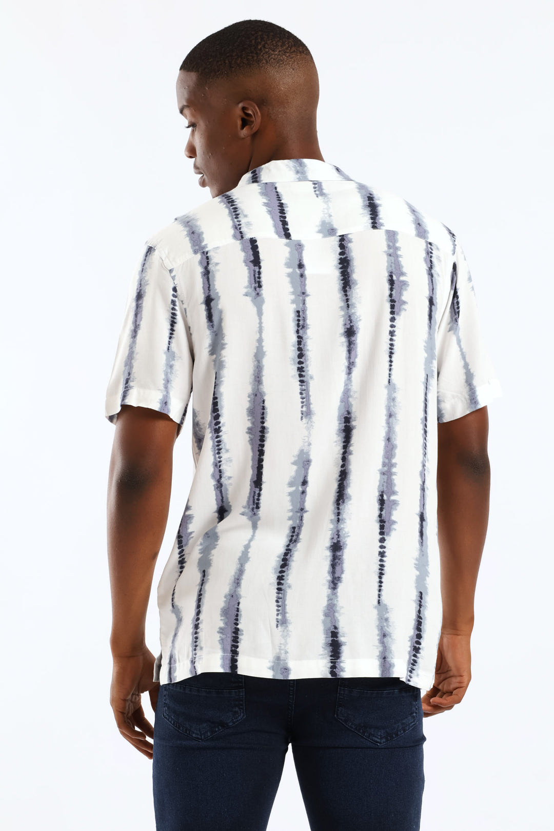 Stripe Viscose Shirt - Blue