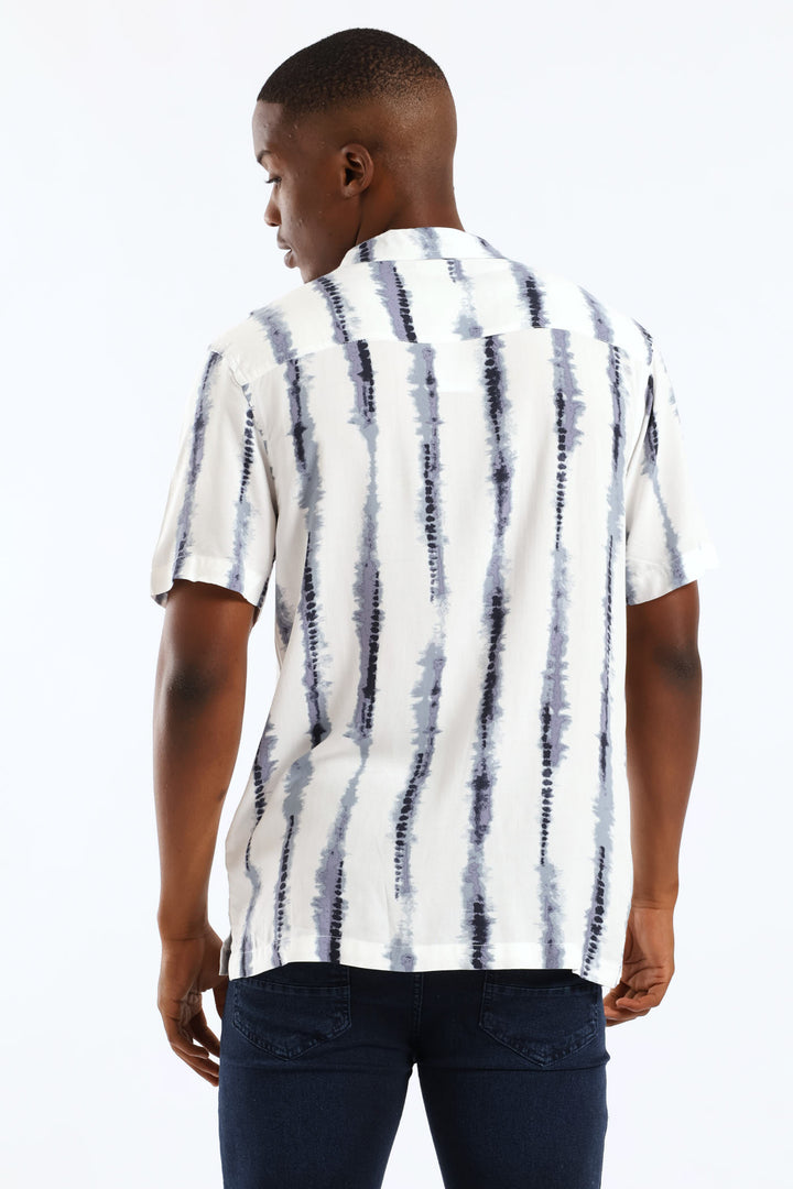 Stripe Viscose Shirt - Blue