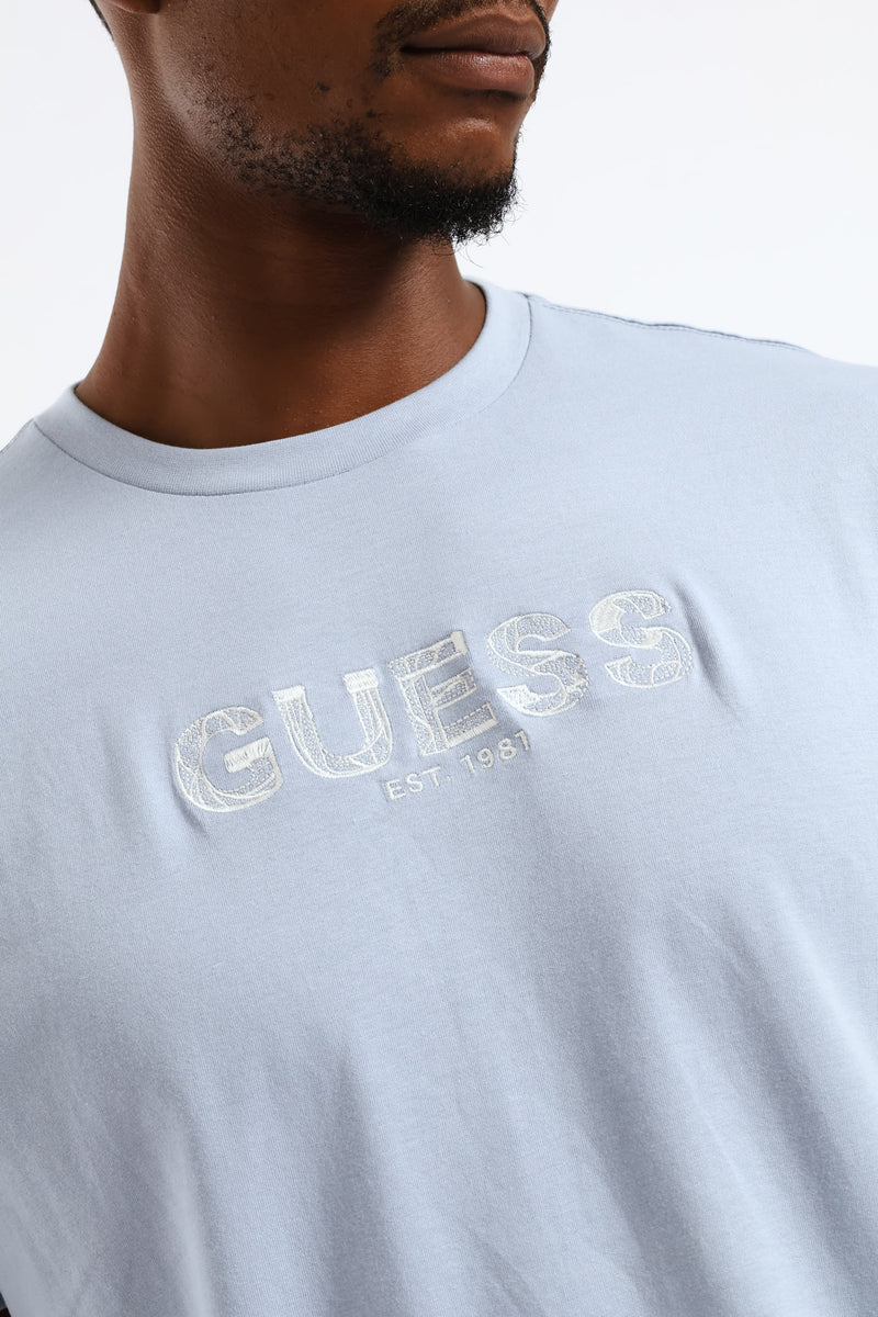 Embroidery Logo Tee - Blue