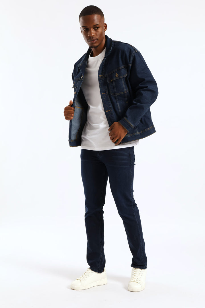 Rider Denim Jacket - Dark Indigo