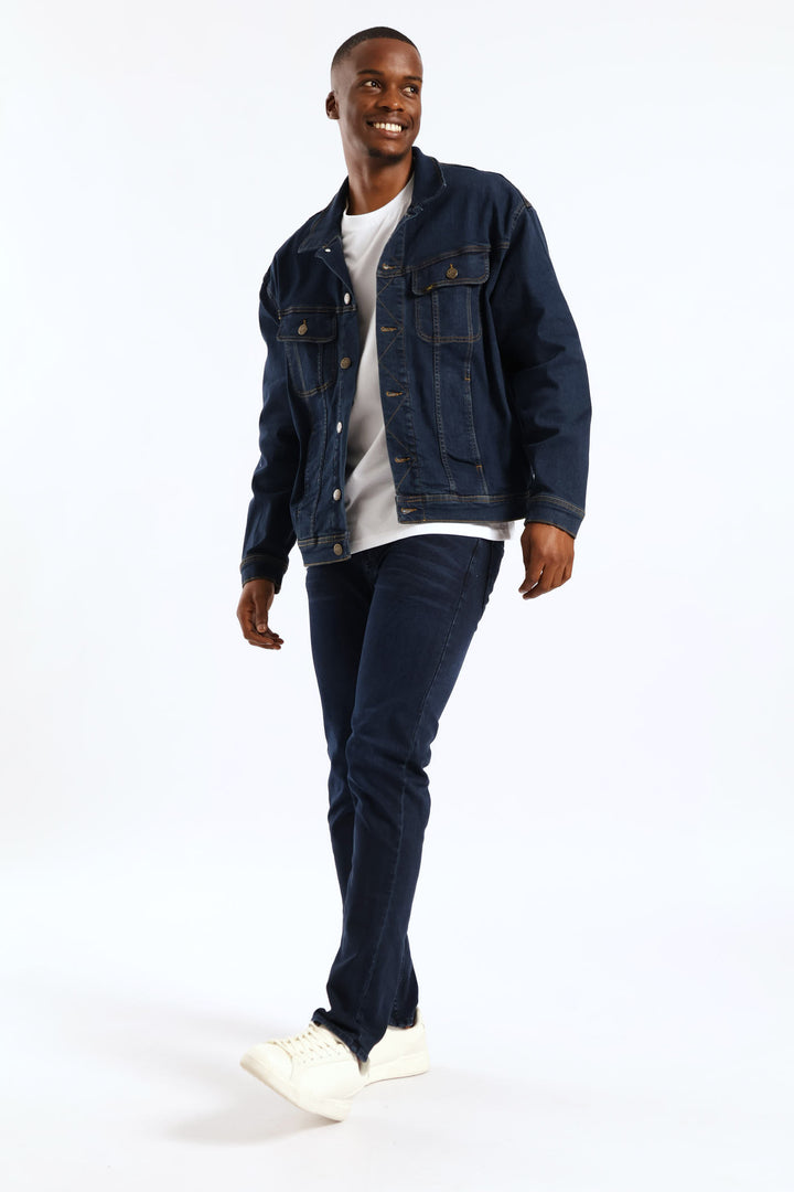 Rider Denim Jacket - Dark Indigo