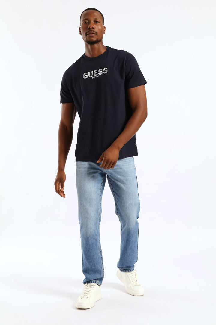 Embroidery Logo Tee - Navy