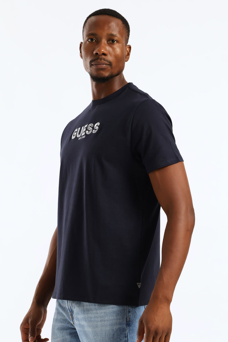 Embroidery Logo Tee - Navy