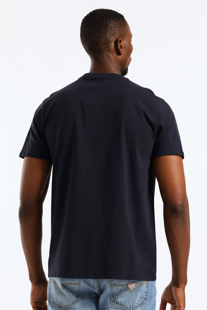 Embroidery Logo Tee - Navy