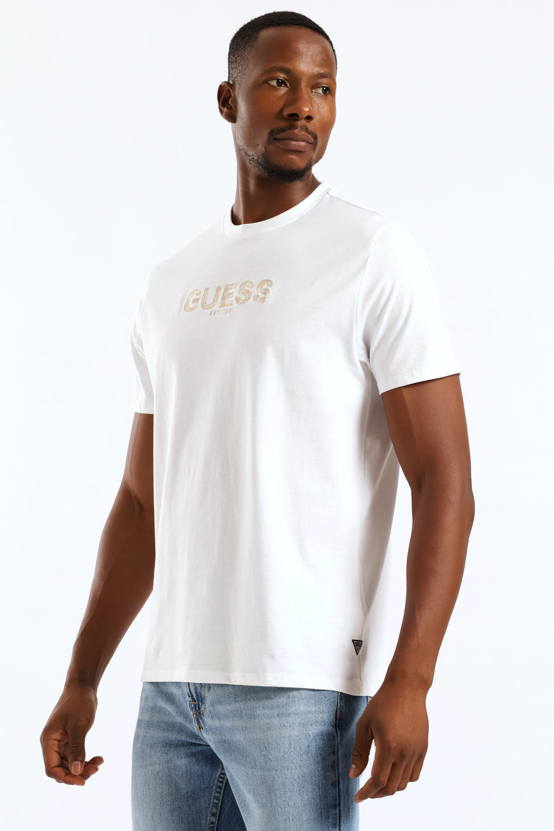 Embroidery Logo Tee - White