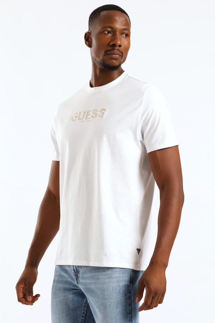 Embroidery Logo Tee - White
