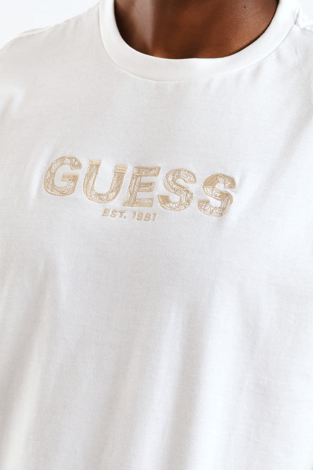 Embroidery Logo Tee - White