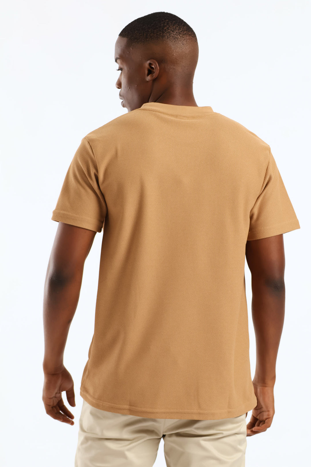Smart Jacquard Tee - Brown
