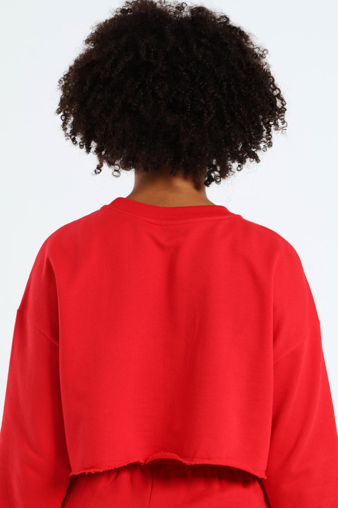 Girls Long Sleeve Fleece Tennis Top - Red