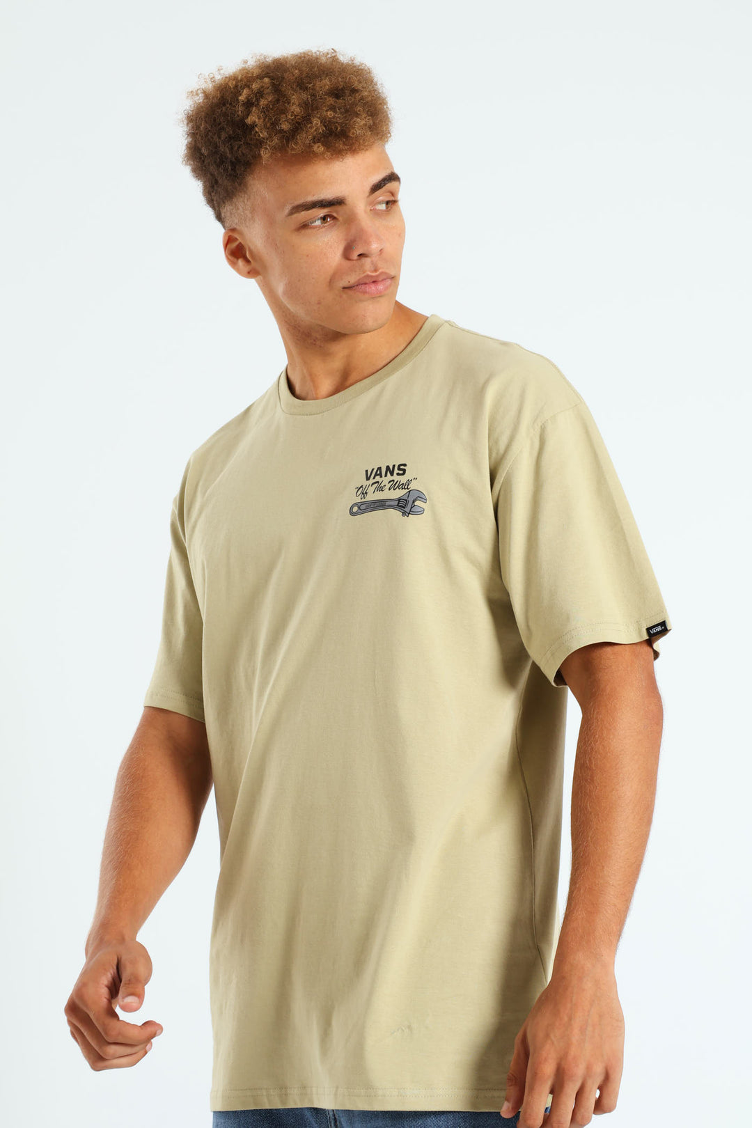 Wrenched Tee - Beige