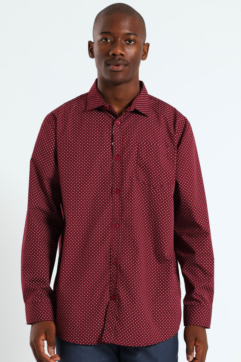 Star Shirt - Burgundy