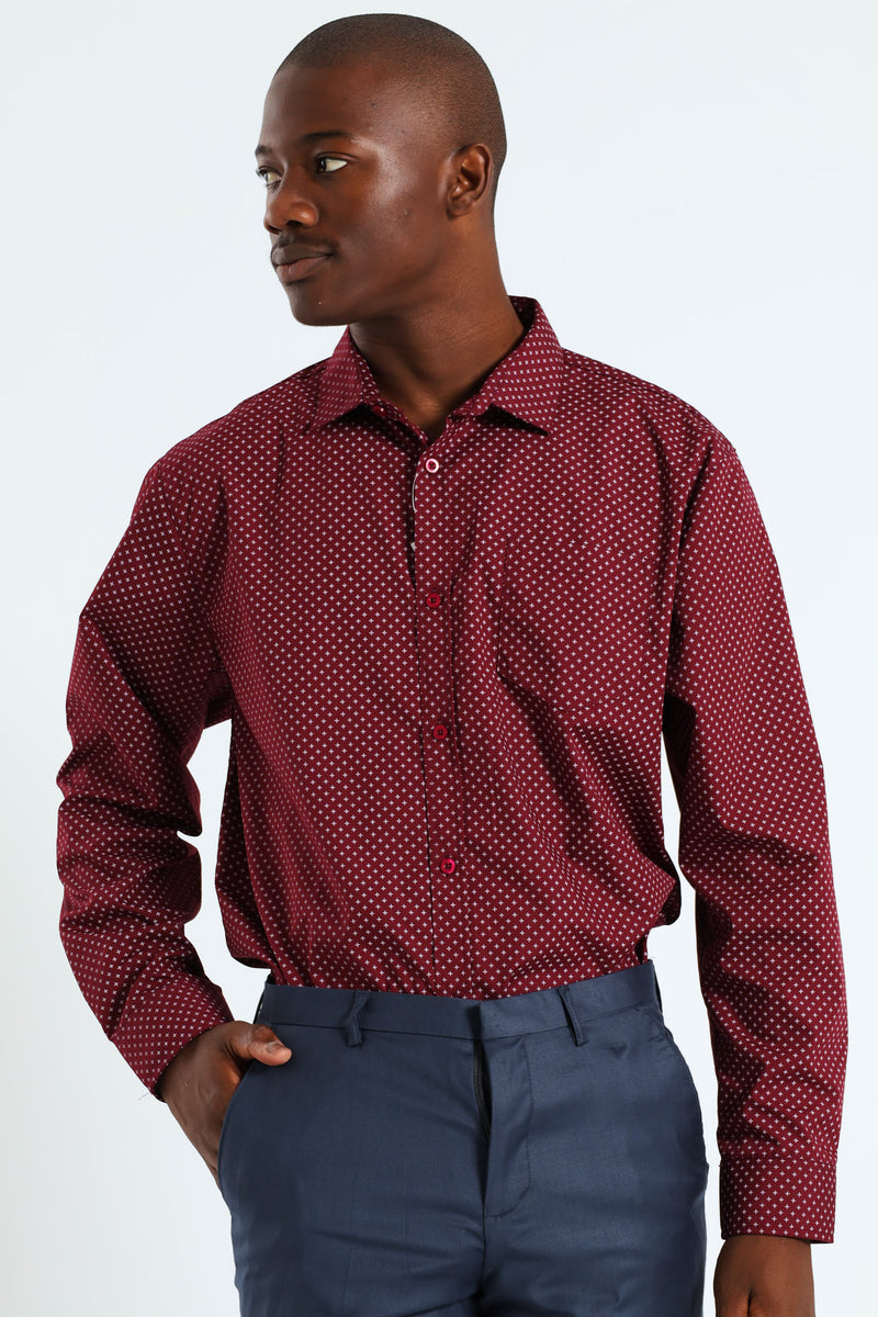 Star Shirt - Burgundy
