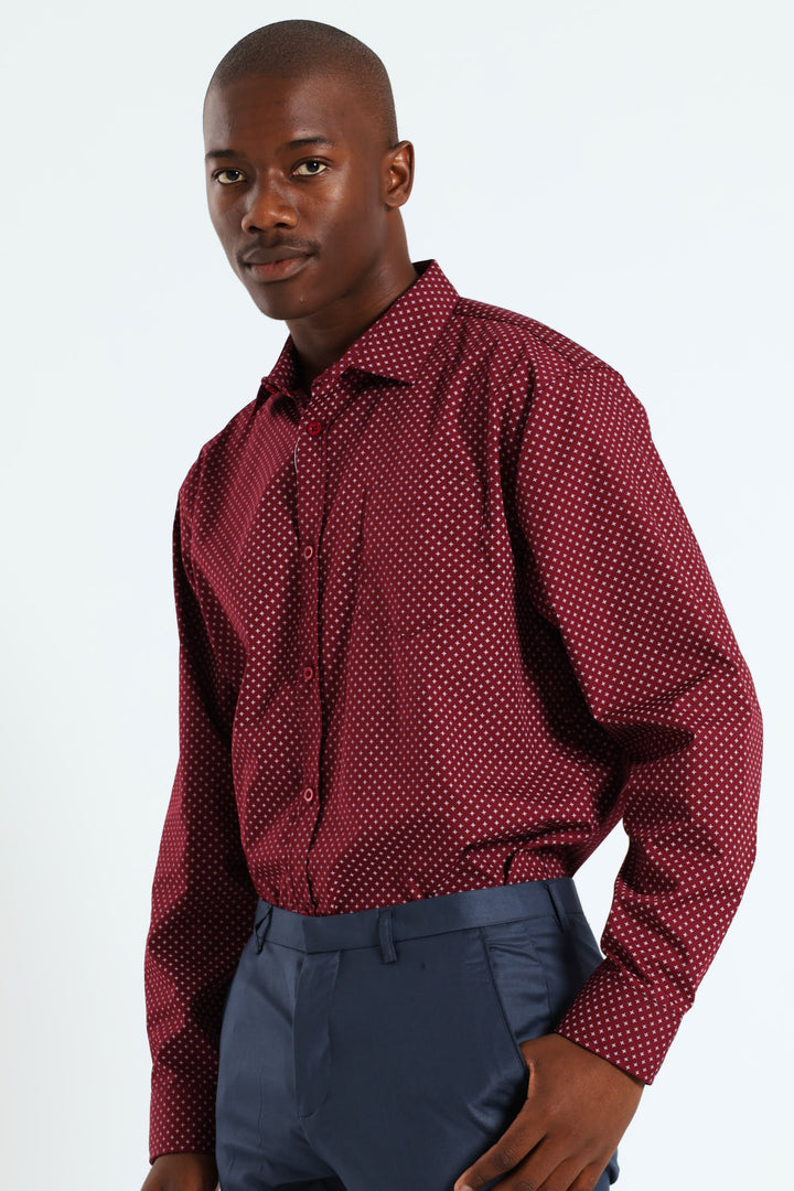 Star Shirt - Burgundy