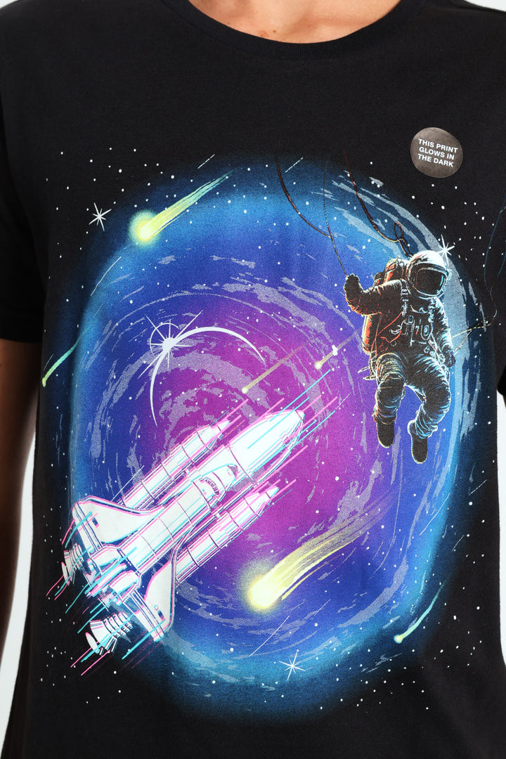 Boys Glow In The Dark Space Sleep Set - Blue