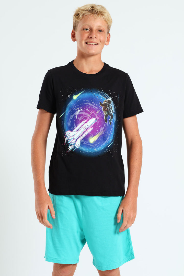 Boys Glow In The Dark Space Sleep Set - Blue