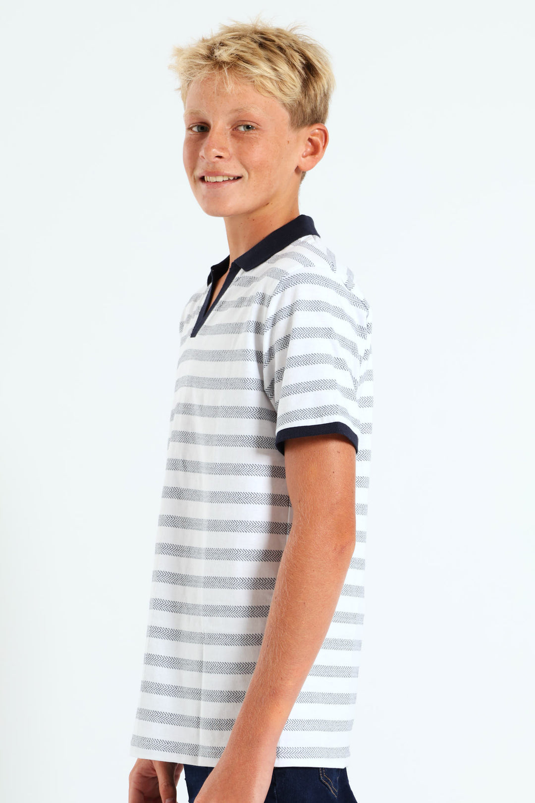 Boys Johnny Golfer - White/Navy