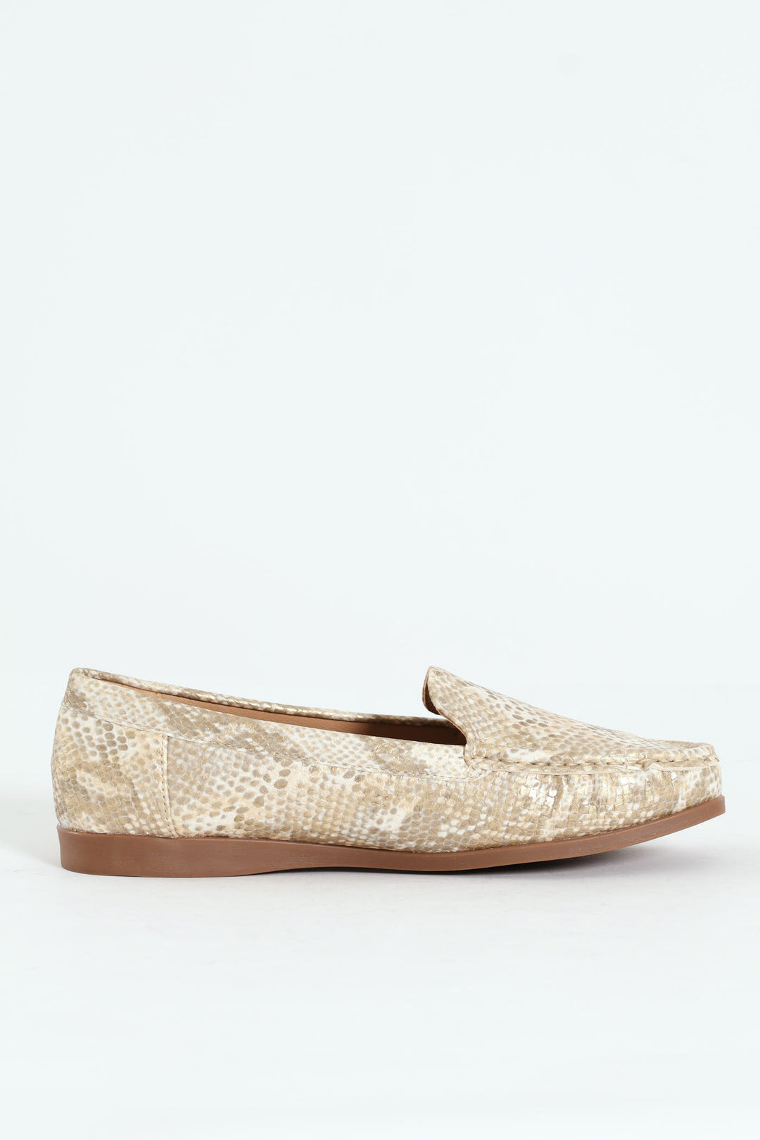 Kinsey Metallic Animal Loafer - Gold