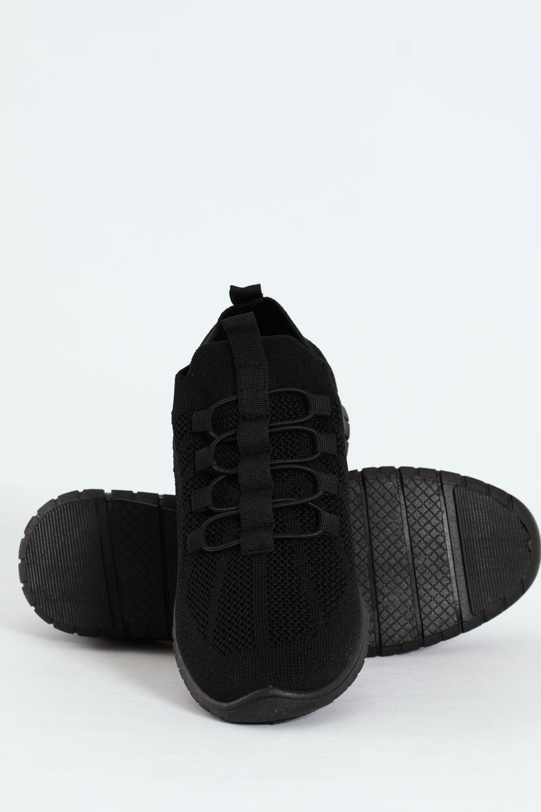 Soft Nansia Knit Lace Up Sneaker - Black
