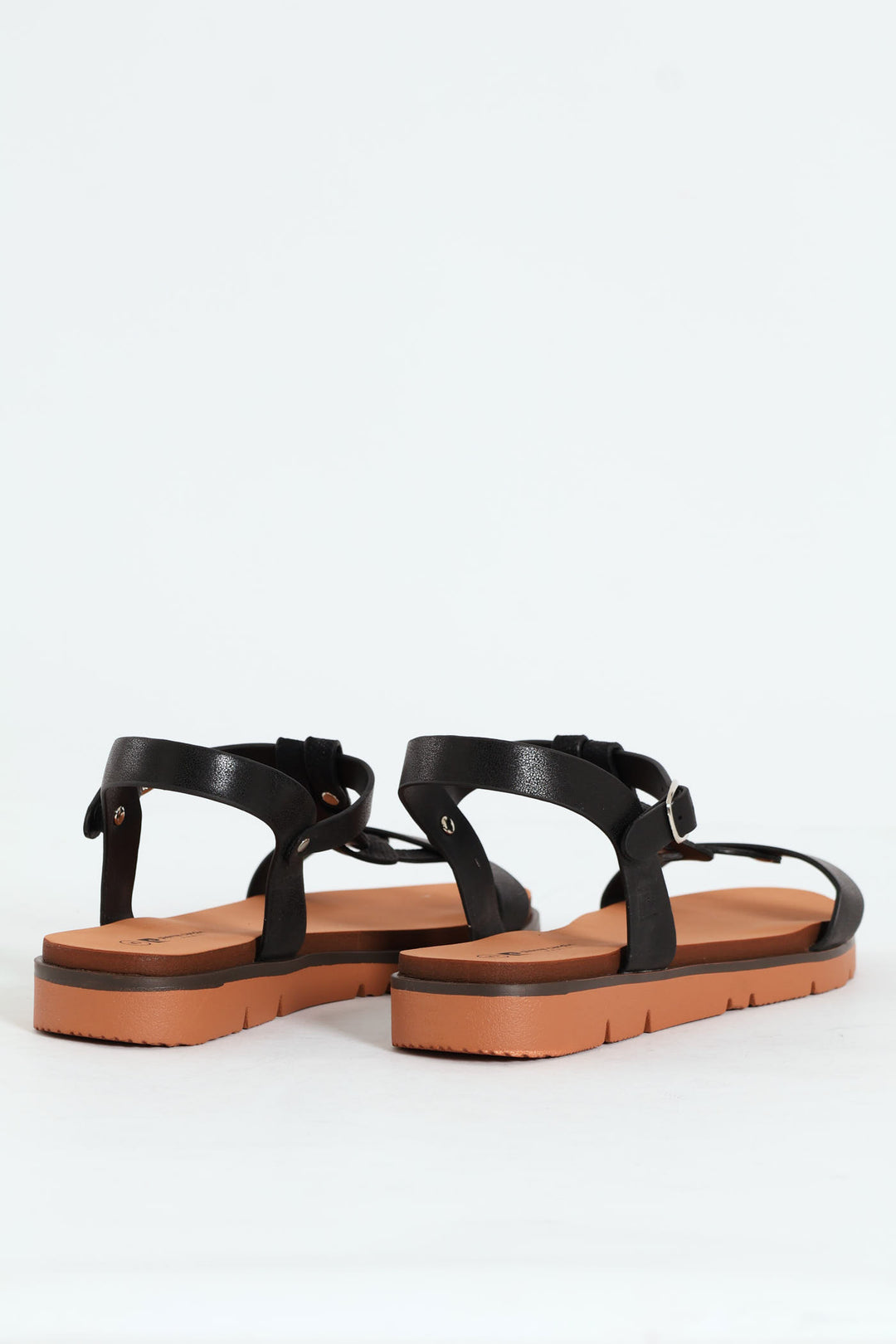 Jolie T-Strap Ankle Strap Sandal - Black