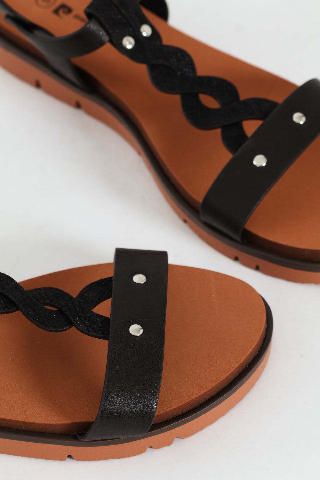 Jolie T-Strap Ankle Strap Sandal - Black