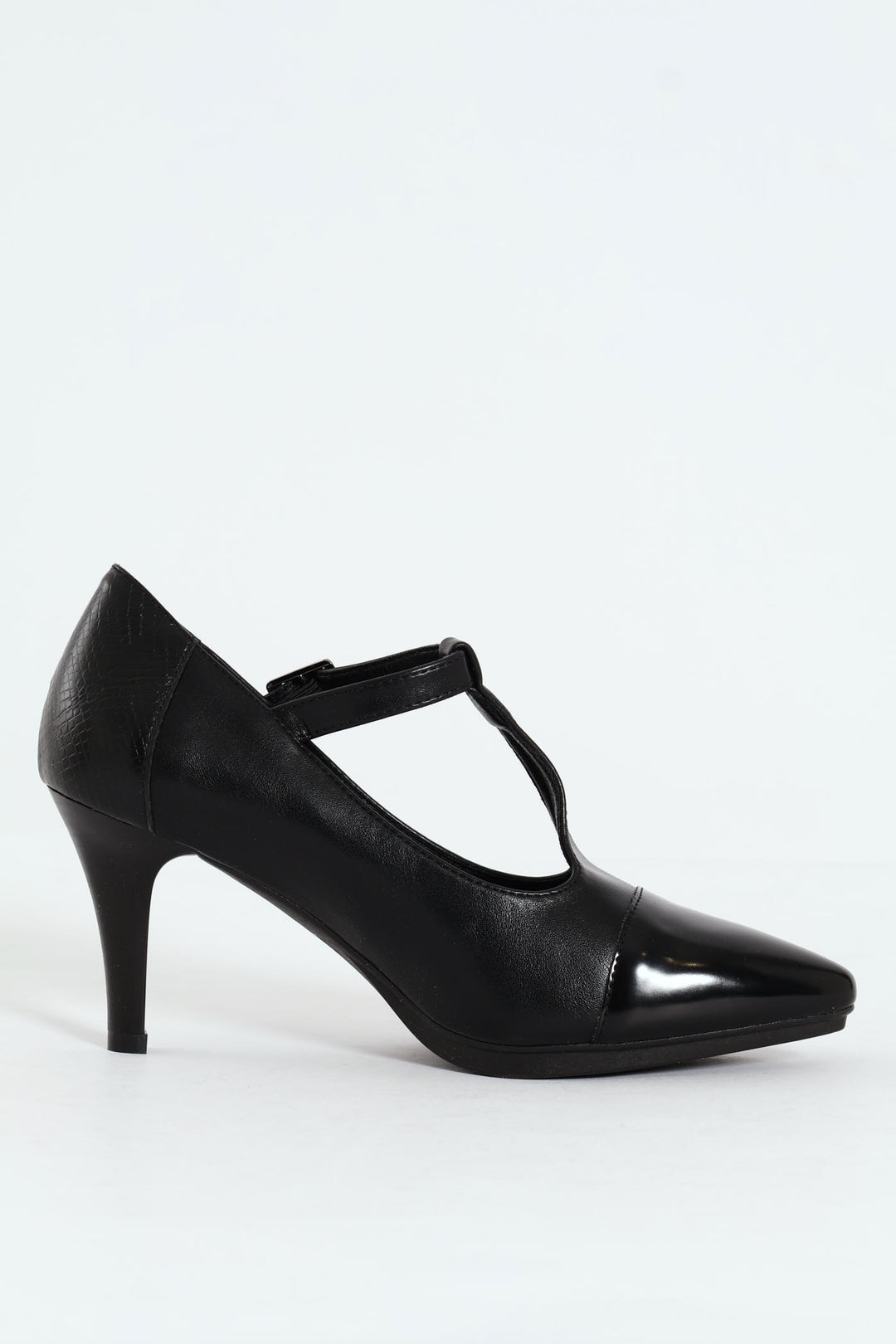 Phoenix Mary Jane T-Strap Heel - Black